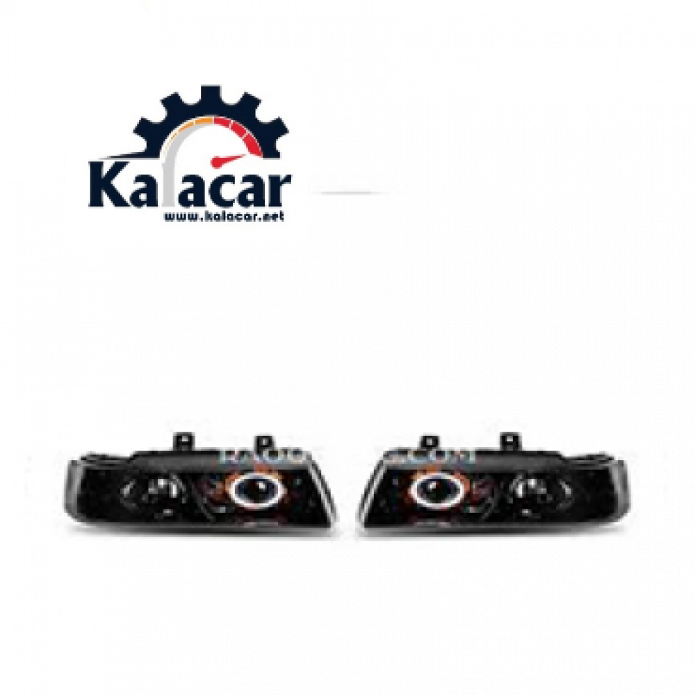 چراغ جلو سمند لنز دار قرمز